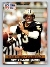 1991 Pro Set - Bobby Hebert #593 New Orleans Saints