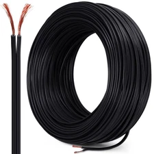 Handepo 492 ft Christmas SPT-1 Wire Green Electrical 7 Amps Blank Lighting Ch...