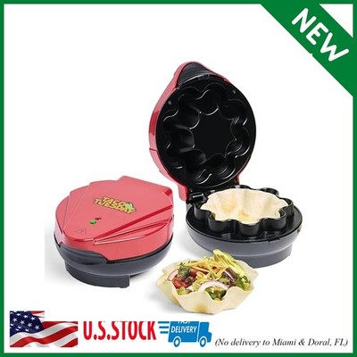 Nostalgia Taco Tuesday Tortilla Bowl Maker For Baked Taco Bowls, Tostadas, Salad