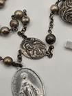Antique 32.8G Sterling Silver  Rosary c.1890–1920 Very Rare Unique! — photo 5
