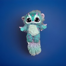 Magic Mixies Interactive Pet Teal Blue Pink Plush Doll Lights Sounds Works