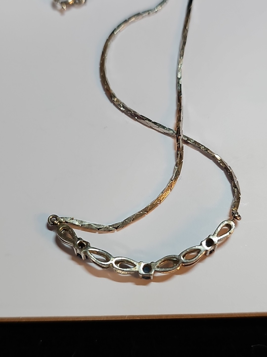 Sterling Silver Infinity-theme Necklace, Cobra Sn… - image 11