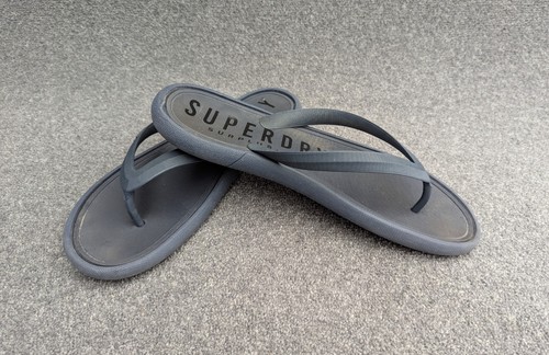 Superdry Infradito UK 8.5 Uomo Ciabatta Vacanze Estive Nero Navy - Foto 4 di 10