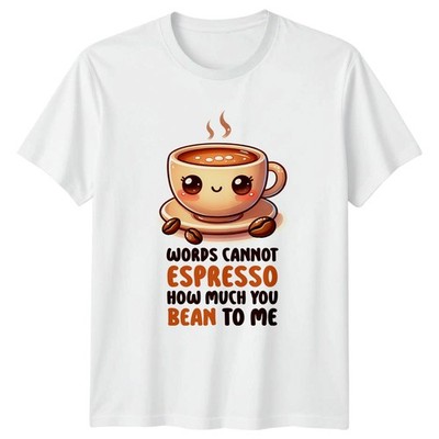 Worte können nicht Espresso Wie viel T-Shirt Espresso Wortspiele Geschenk für Sie und Ihn