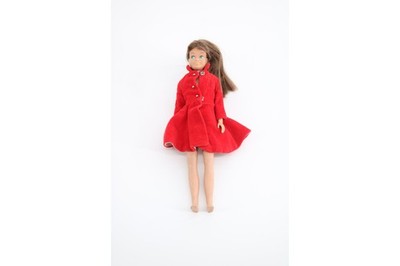 Mattel Barbie Skipper 1963 #1903 Red Coat Only ''skipper'' Tagged Doll