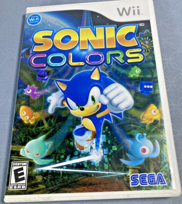 Sonic Colors Nintendo Wii 2010 Sega Complete W/ Manual CIB Tested