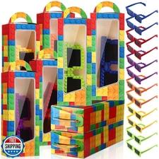 Relaxweex 24 Sets Building Block Party Favors Includes Building Bricks Theme 