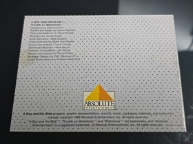 UN RAGAZZO E IL SUO BLOB MANUALE ISTRUZIONI ORIGINALE GAME BOOK NINTENDO NES HQ