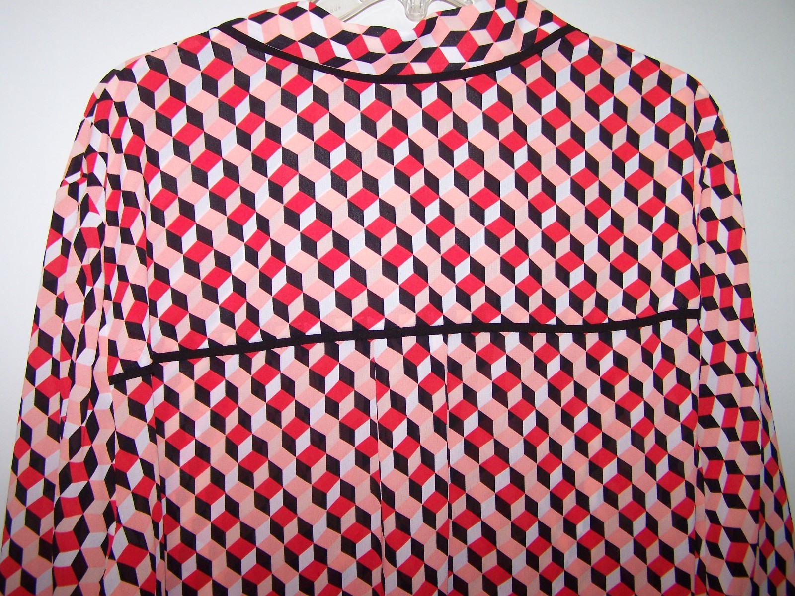 Michael Kors Womans Blouse Top Shirt Size 3X Orange Multicolor NWT thumbnail 5