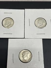 3 Roosevelt 1963-1964 Silver Dimes Excellent Shape