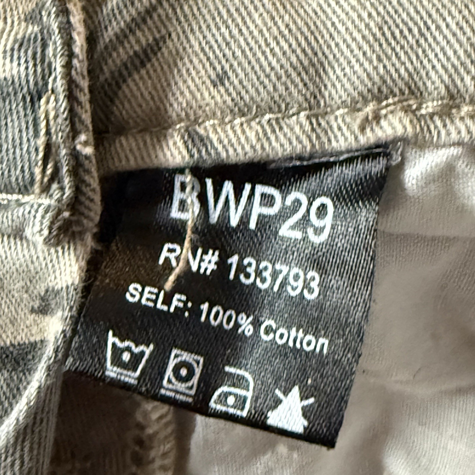 POL Camo Patchwork Overalls Size S Distressed Den… - image 15