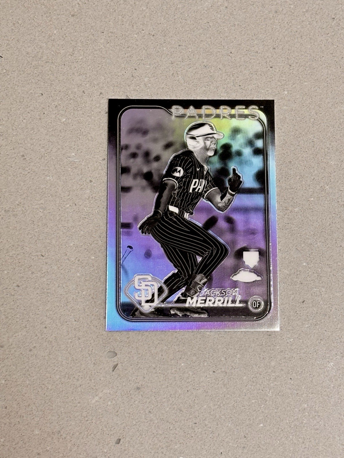 2024 Topps Chrome #207 Jackson Merrill Negative Refractors RC
