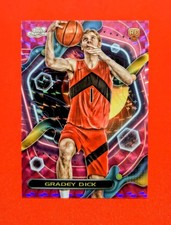 🔥Gradey Dick RC 2023-24 Topps Cosmic Chrome Pink Galaxy Refractor #162 Toronto