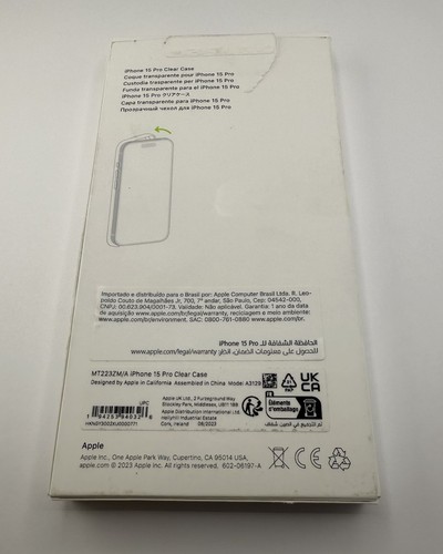 Apple iPhone 15 Pro Clear Case with MagSafe - Original - New Open Box - Photo 3 sur 5