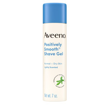Aveeno Positively Smooth Moisturizing Shaving Cream, Shave Gel with Aloe, 7 Oz