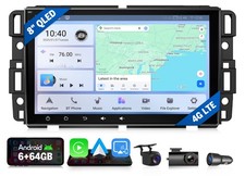 Autoradio GMX6S per Chevy Silverado HD 2007-2013 Android 8" QLED 6+64GB CarPlay