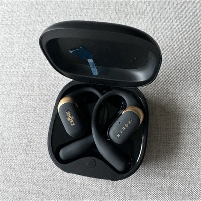 Shokz True Wireless Ear-Hook In-Ear Earbuds w/ Charging Case Black/Gold