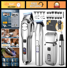 Professional Cordless Hair Clippers Set for Men, 4-in-1 Trimmer  Shaver Kit, LE