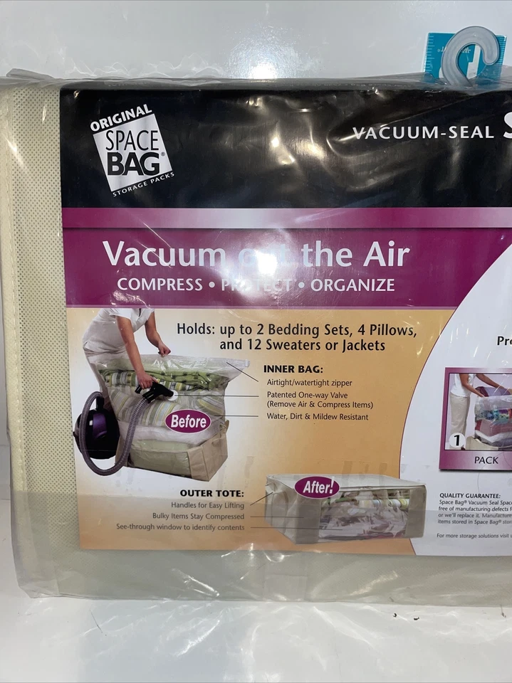 Bolso Original Ahorrador de Espacio Sello al Aspirador Jumbo Tamaño: 25.5" x 19.75" x 10.5” Nuevo Foto 4 de 4