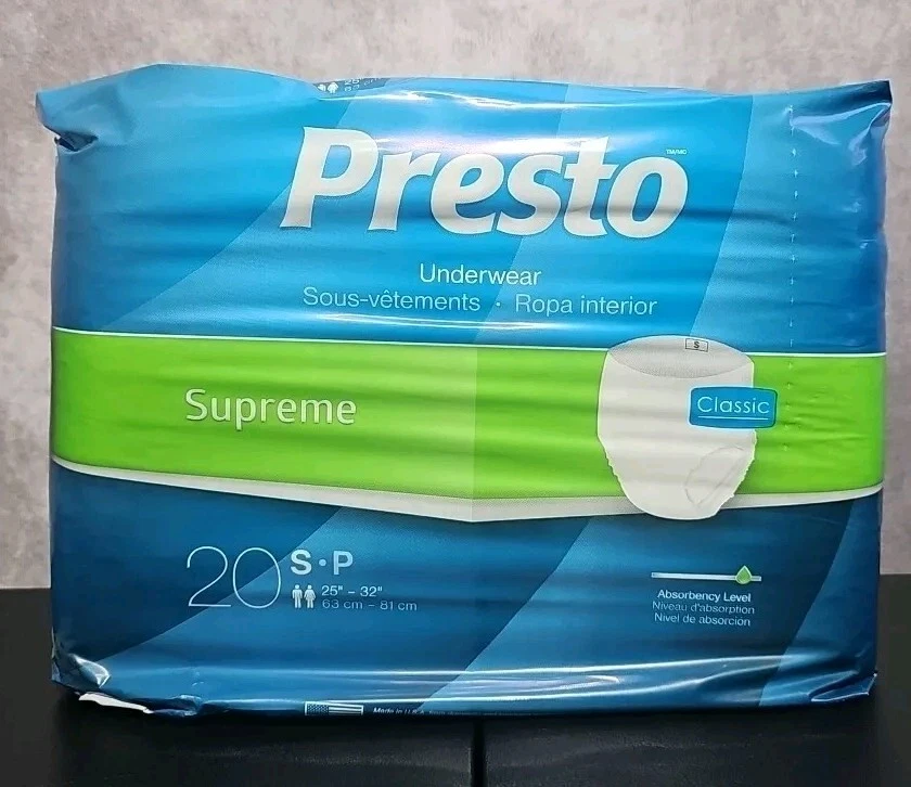 PRESTO Sous vêtements Supreme Classic   Taille : S 20 Pack 26