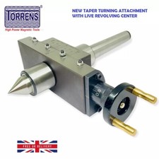 Lathe Taper Turning Attachment MT2 Shank New Model With Revolving Live Center