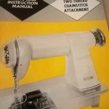 Singer Parts And Instruction Manual Man-Sew Two Thread Chainstitch Attachment...