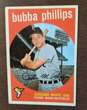 1959 TOPPS #187 BUBBA PHILLIPS VG-EX 