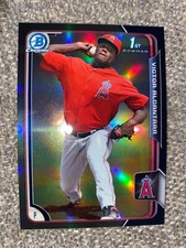 2015 Bowman Chrome Prospects Black Asia Refractors Card #BCP128 Victor Alcantara