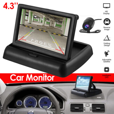 Car Rear View Backup Camera Cars HD Car Monitor 4.3'' Monitor Back Up Waterproof
