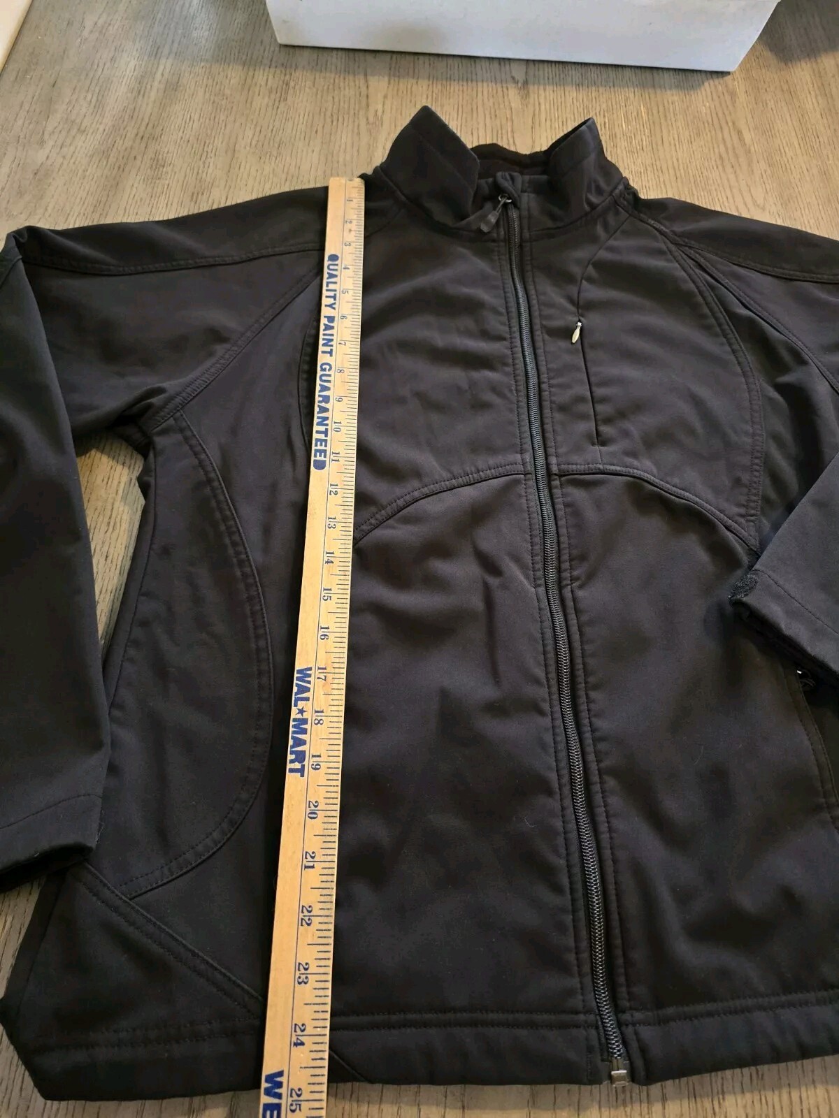 Double Diamond Jacket Black Soft Shell Fleece Lin… - image 4