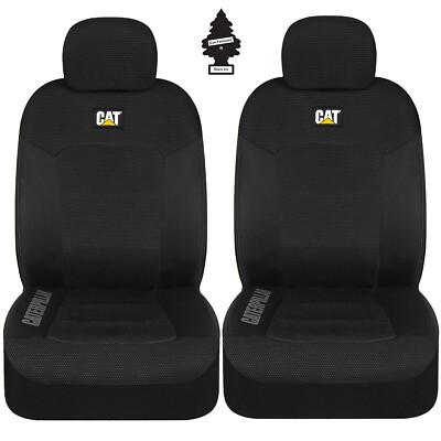 new-caterpillar-car-truck-front-seat-covers-set-black-for