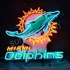 Miami Football Team Neon Sign Open Custom Man Cave Party Artwork Visual 19