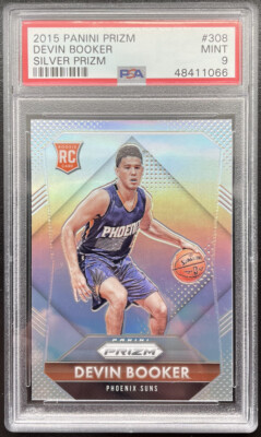 2015 Prizm Devin Booker Silver #308 Rookie PSA 9 MINT | eBay