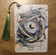Zodiac PLUTO "Roman God" Bookmark Astrology Oracle Card Gift Purified&Charged