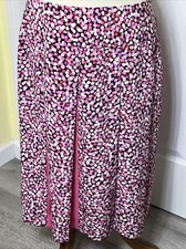 Requirements Women's Pleated Skirt Pink Dot Size 12 NEW