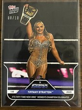 2025 Topps Now WWE #8 Tiffany Stratton SmackDown BLACK 08/10