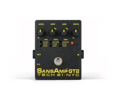 Tech 21 SansAmp GT2 本体のみ Tech 21 SansAmp GT2 Tube Amp Emulator | eBay