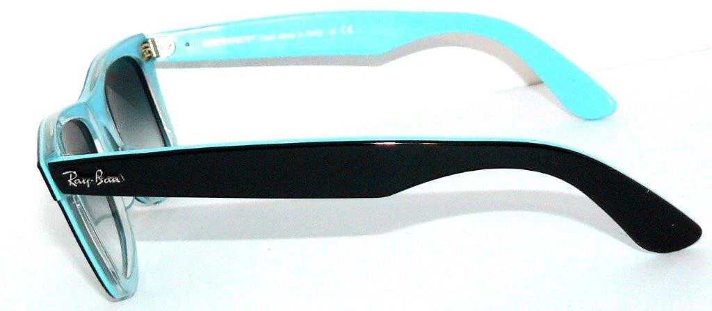 Ray Ban SONNENBRILLE BLAU SCHWARZ VERLAUF RB 2140 1001/3F WAYFARER  2132 ETUI