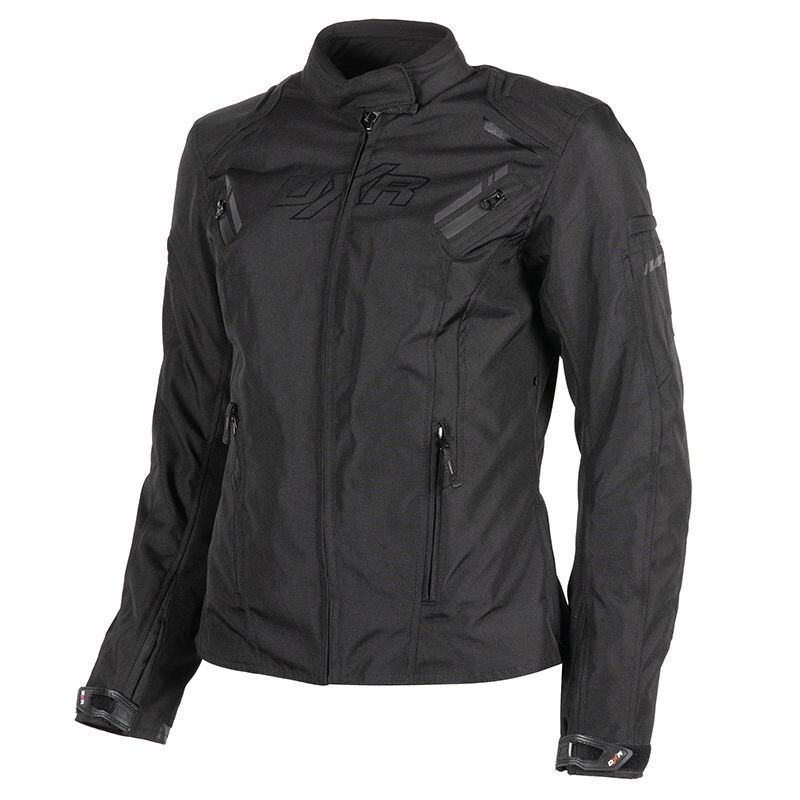 Blouson moto femme DXR Trusta noir contre le vent et le froid en taille 40