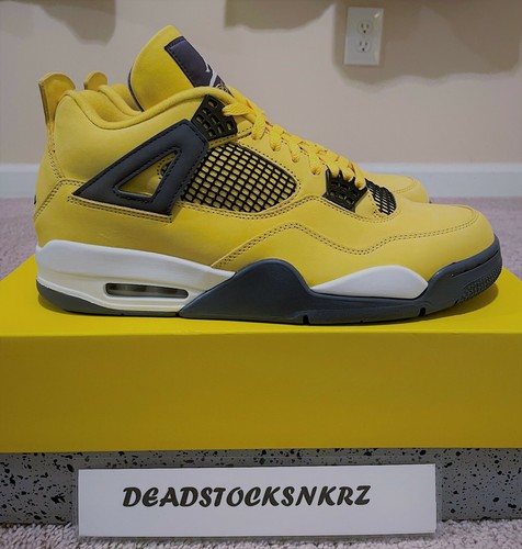 2021 Nike Air Jordan 4 Retro Lightning Tour Yellow CT8527 700 | eBay