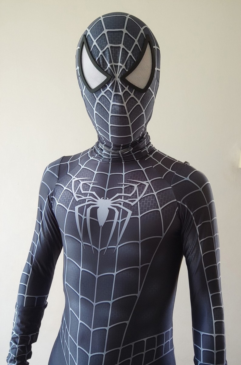 Venom Spider-Man Jumpsuit Spiderman Cosplay Costume Zentai Halloween Adults UK - Foto 2