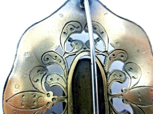 Antike viktorianische Brosche/Anstecknadel mit Amethyst und Gold aus dem 19. Jahrhundert - Bild 4 von 6