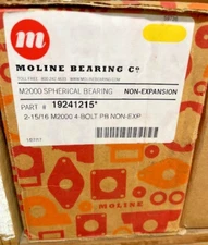 MOLINE 2-15/16" M2000 4-BOLT PILLOW BLOCK, NON-EXP - 19241215  **MAKE OFFER**