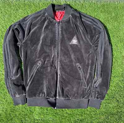 Adidas X Pharrell Williams HU Superstar Jacket Women’s S Velour Black Human  Race