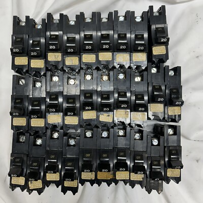 (BULK) FPE 20A 1P (LOT OF 28) Circuit Breaker Stab-Lok NB 1