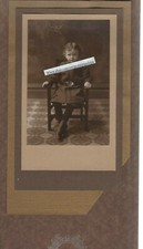Vintage Photo-Cute Child-Coat-Belt-Boots-Unusual Matting-Nichols Studio-Denver