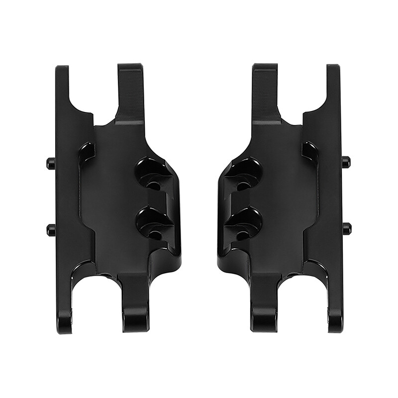 INJORA Black Coating Brass Skid Plate Transmission Mount for