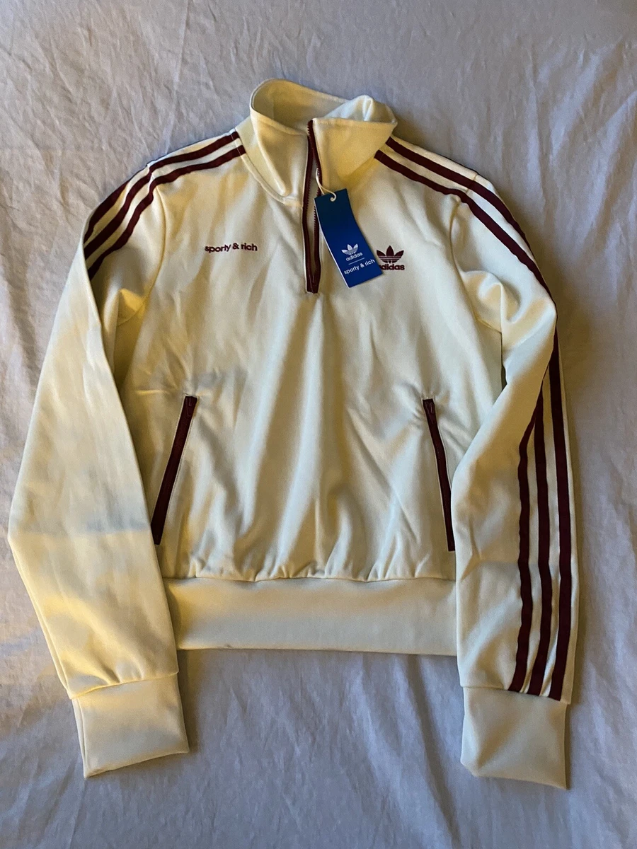 adidas sporty and rich TT track top jacket white size XS
