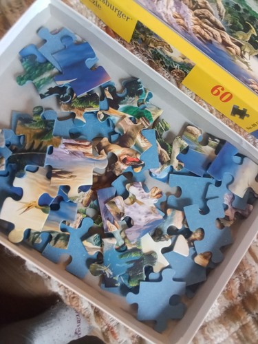 Ravensburger Dinosaur Times 60 PC Jigsaw Puzzle, Ages 4+, 14" x 10" - Picture 7 of 8