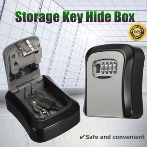 4 Digit Outdoor High Security Wall Mounted Key Safe Box Code Lock Storage